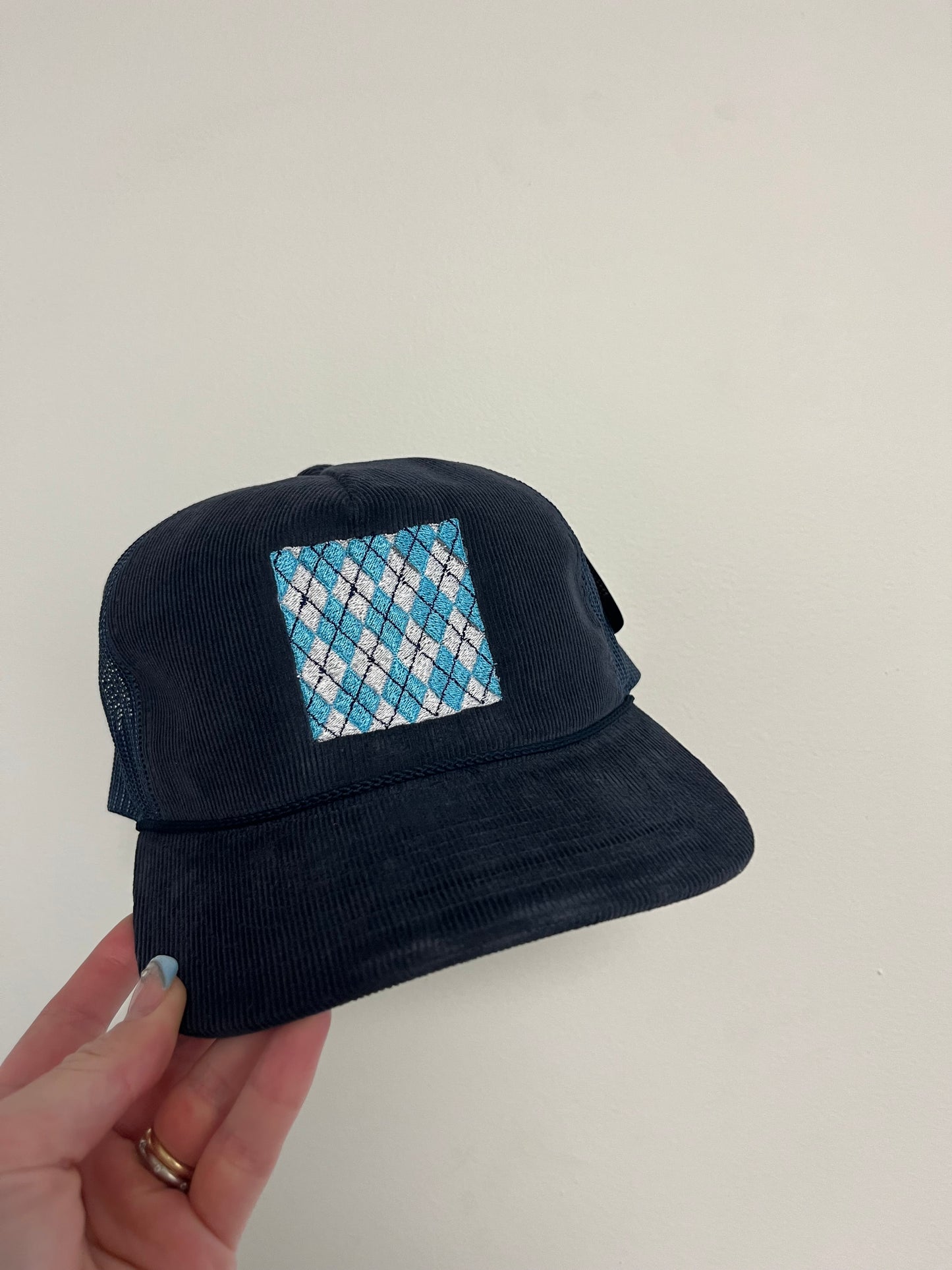 Argyle hat