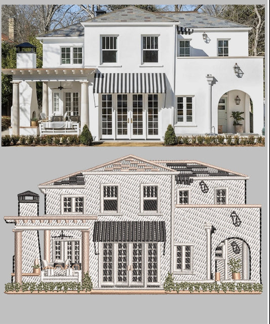 🏡Custom Home embroidery