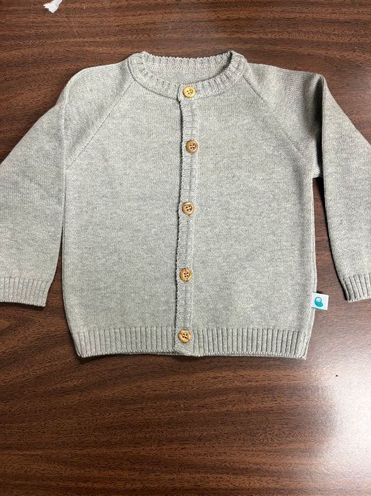 Customized Classic Cotton Button-Front Sweater