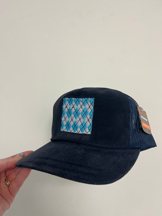 Argyle hat