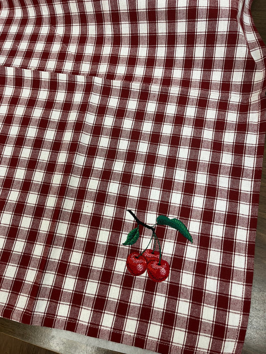🍒 Embroidered Cherry Hand Towels